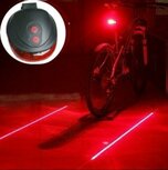 LED Lamp Fiets Verlichting Met Laser | Extra Veilig Fietsen | 9 Verschillende Functie's | Achterlicht | Achter Lamp Fiets | Achterlamp met Laser LED Lamp Fiets Verlichting Met Laser | Extra Veilig Fietsen | 9 Verschillende Functie's | Achterlicht | Achter Lamp Fiets | Achterlamp met Laser