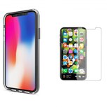 iPhone X Transparant Barely There TPU Case + Tempered Gorilla Glass / Glazen Screenprotector 0,3 mm | iPhone X Hoes + Glazen Tempered Screenprotector iPhone X Transparant Barely There TPU Case + Tempered Gorilla Glass / Glazen Screenprotector 0,3 mm | iPhone X Hoes + Glazen Tempered Screenprotector