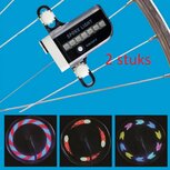 2x Fiets spaak LED verlichting, 30 verschillende patronen, spaakverlichting, val op in het verkeer!!! 2x Fiets spaak LED verlichting, 30 verschillende patronen, spaakverlichting, val op in het verkeer!!!