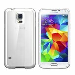 Transparante bumper Samsung S5, i9600, schokabsorberend ultra dun TPU siliconen hoesje Transparante bumper Samsung S5, i9600, schokabsorberend ultra dun TPU siliconen hoesje