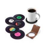 Retro Vinyl Onderzetters | LP Onder Zetters | Vinyl Coasters 45 RPM 6 stuks in Geschenkverpakking Retro Vinyl Onderzetters | LP Onder Zetters | Vinyl Coasters 45 RPM 6 stuks in Geschenkverpakking